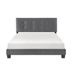 Newberry Dark Gray Queen Platform Bed - Ornate Home
