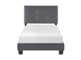 Newberry Dark Gray Twin Platform Bed - Ornate Home