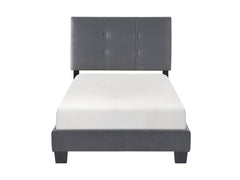 Newberry Dark Gray Twin Platform Bed - Ornate Home
