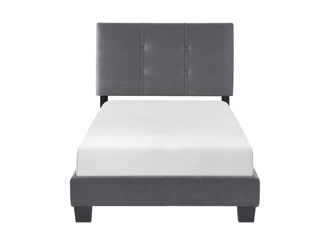Newberry Dark Gray Twin Platform Bed - Ornate Home