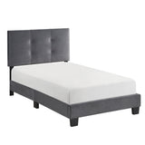 Newberry Dark Gray Twin Platform Bed - Ornate Home