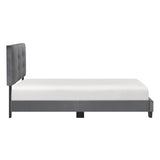 Newberry Dark Gray Twin Platform Bed - Ornate Home