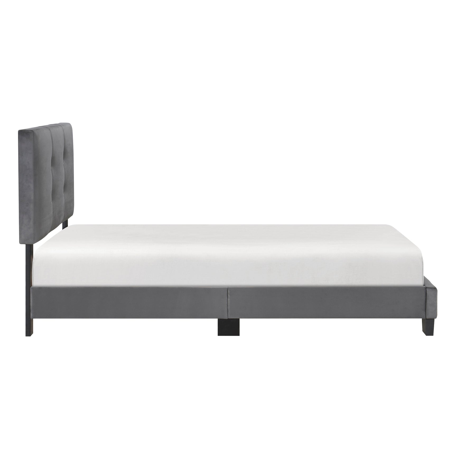 Newberry Dark Gray Twin Platform Bed - Ornate Home