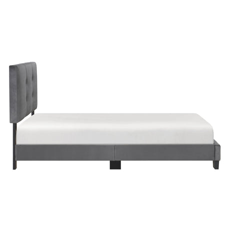 Newberry Dark Gray Twin Platform Bed - Ornate Home