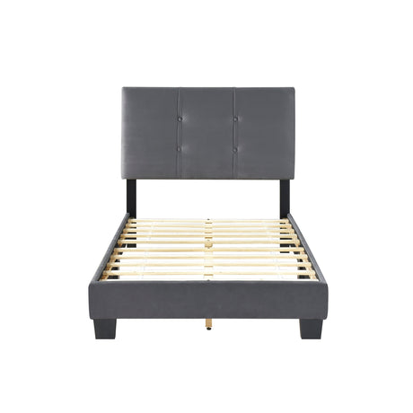 Newberry Dark Gray Twin Platform Bed - Ornate Home