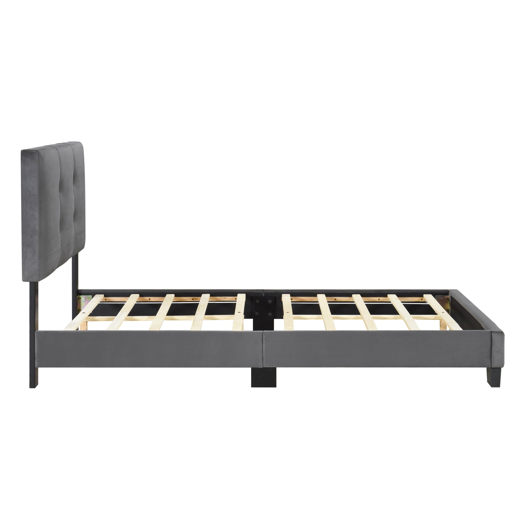 Newberry Dark Gray Twin Platform Bed - Ornate Home