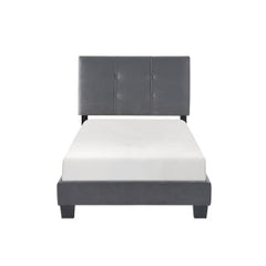 Newberry Dark Gray Twin Platform Bed - Ornate Home