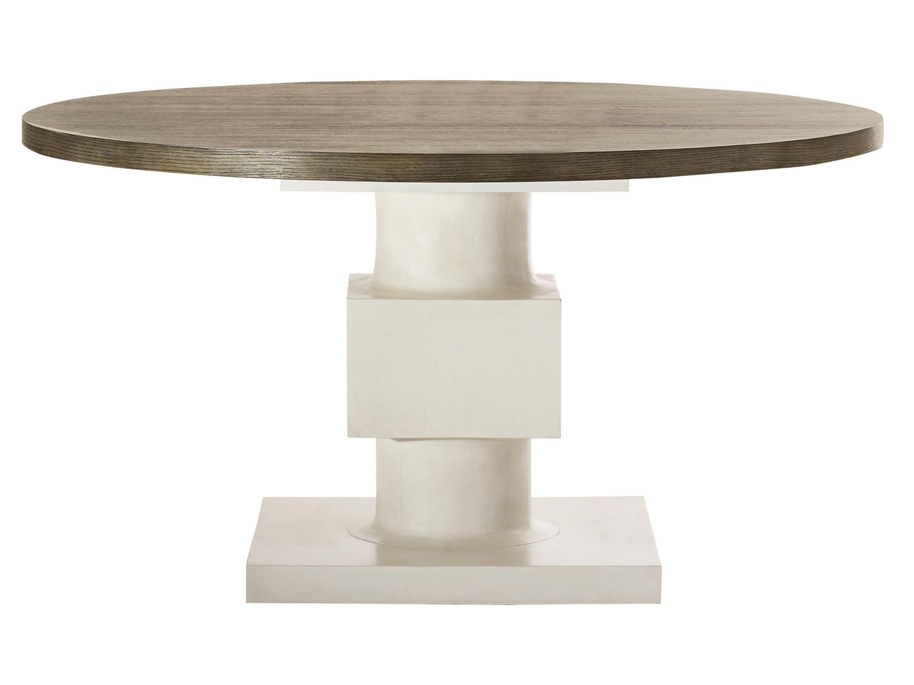 Newberry Rustic Grey/White Plaster Dining Table - Ornate Home