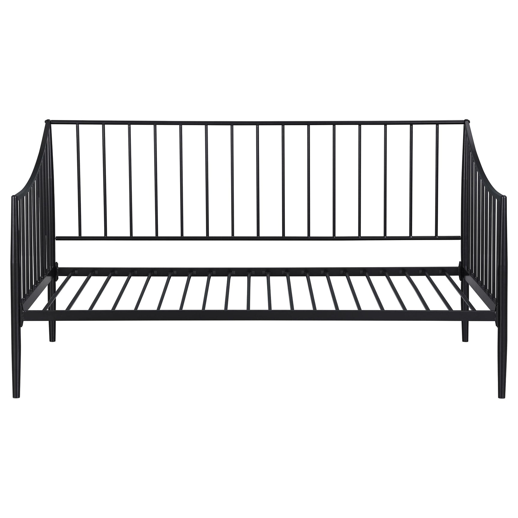 Newbury Matte Black Metal Twin Daybed Bed Frame - Ornate Home