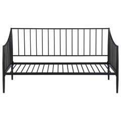 Newbury Matte Black Metal Twin Daybed Bed Frame - Ornate Home