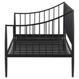 Newbury Matte Black Metal Twin Daybed Bed Frame - Ornate Home