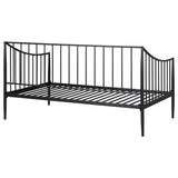 Newbury Matte Black Metal Twin Daybed Bed Frame - Ornate Home