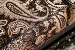 Newdale Brown/Gold Loveseat - Ornate Home