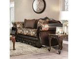 Newdale Brown/Gold Sofa & Loveseat - Ornate Home