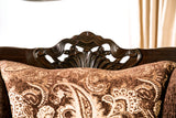 Newdale Brown/Gold Sofa & Loveseat - Ornate Home