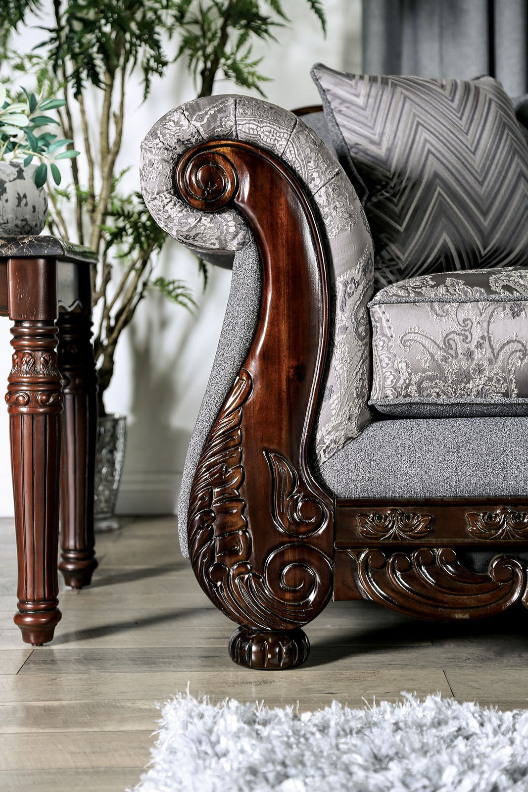 Newdale Gray Sofa & Loveseat - Ornate Home