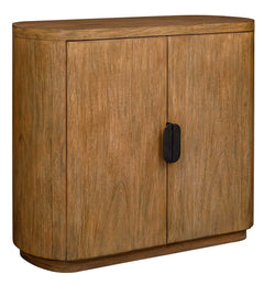Newell Bronze/Woodtone Natural Wood 2 Door Cabinet - Ornate Home