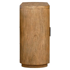 Newell Bronze/Woodtone Natural Wood 2 Door Cabinet - Ornate Home