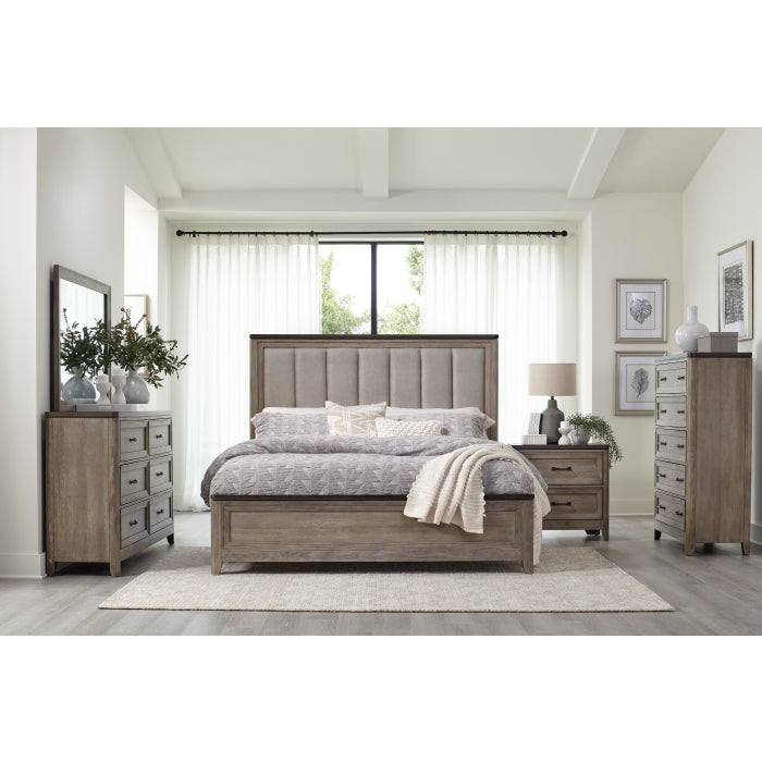Newell Gray/Oak California King Bed - Ornate Home