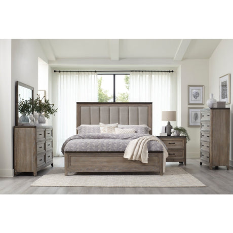 Newell Gray/Oak California King Bed - Ornate Home