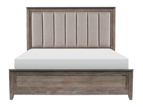 Newell Gray/Oak Eastern King Bed - Ornate Home