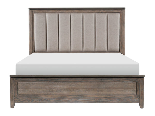 Newell Gray/Oak Eastern King Bed - Ornate Home