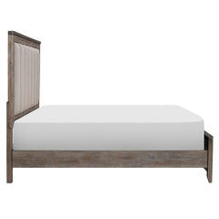 Newell Gray/Oak Eastern King Bed - Ornate Home