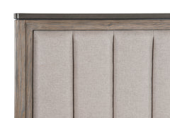 Newell Gray/Oak Eastern King Bed - Ornate Home