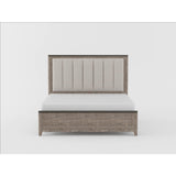 Newell Gray/Oak Eastern King Bed - Ornate Home