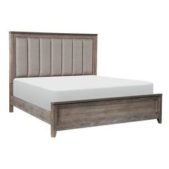 Newell Gray/Oak Eastern King Bed - Ornate Home
