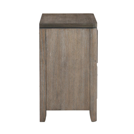 Newell Gray/Oak Nightstand - Ornate Home