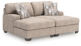 Newellen Hemp 2-Piece Super Chaise - Ornate Home