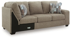 Newellen Hemp 3-Piece Sectional and Oversized Ottoman - Ornate Home