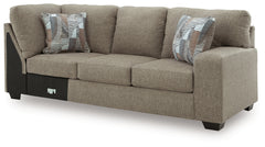 Newellen Hemp 3-Piece Sectional and Oversized Ottoman - Ornate Home
