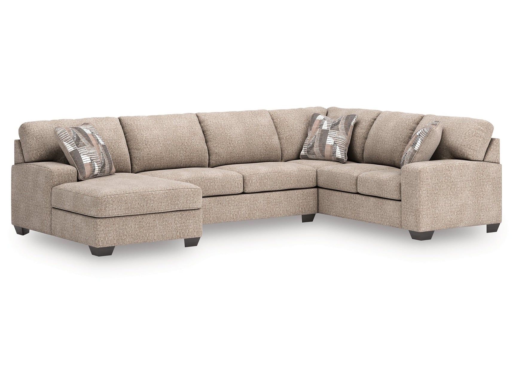 Newellen Hemp 3-Piece Sectional with Left Chaise (Online Special Price) - Ornate Home
