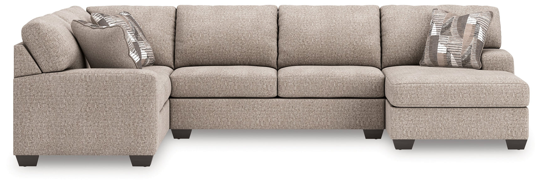 Newellen Hemp 3-Piece Sectional with Right Chaise (Online Special Price) - Ornate Home