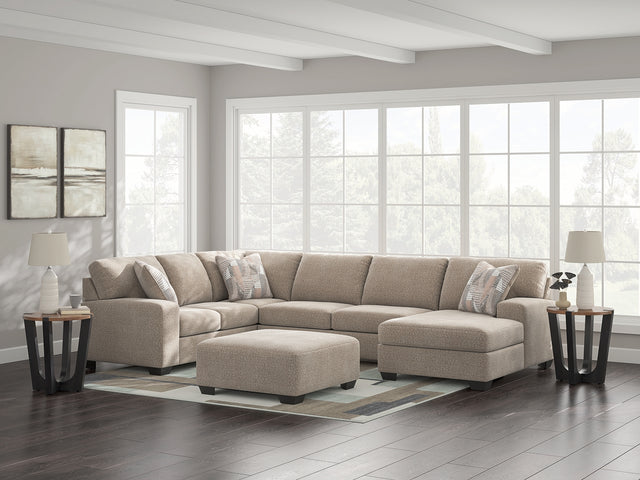 Newellen Hemp 3-Piece Sectional with Right Chaise - Ornate Home