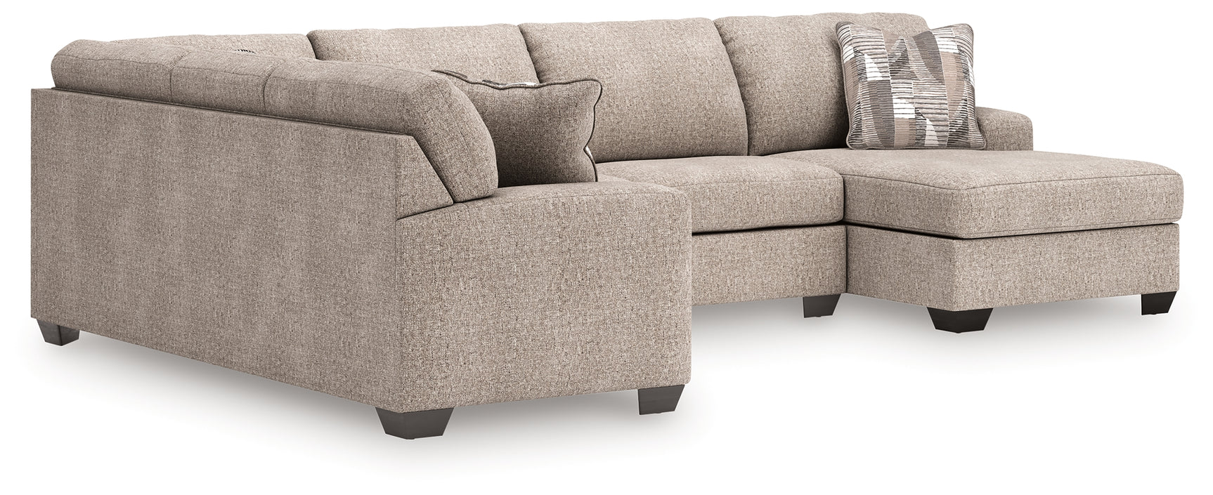 Newellen Hemp 3-Piece Sectional with Right Chaise - Ornate Home