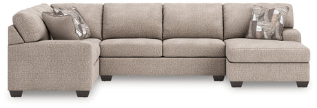 Newellen Hemp 3-Piece Sectional with Right Chaise - Ornate Home