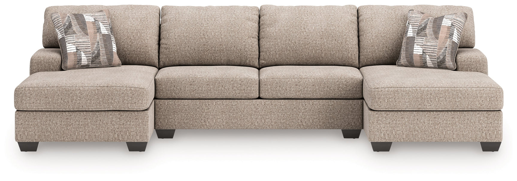 Newellen Hemp 3-Piece Sleeper Sectional with Double Chaise (Online Special Price) - Ornate Home
