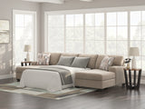 Newellen Hemp 3-Piece Sleeper Sectional with Double Chaise - Ornate Home