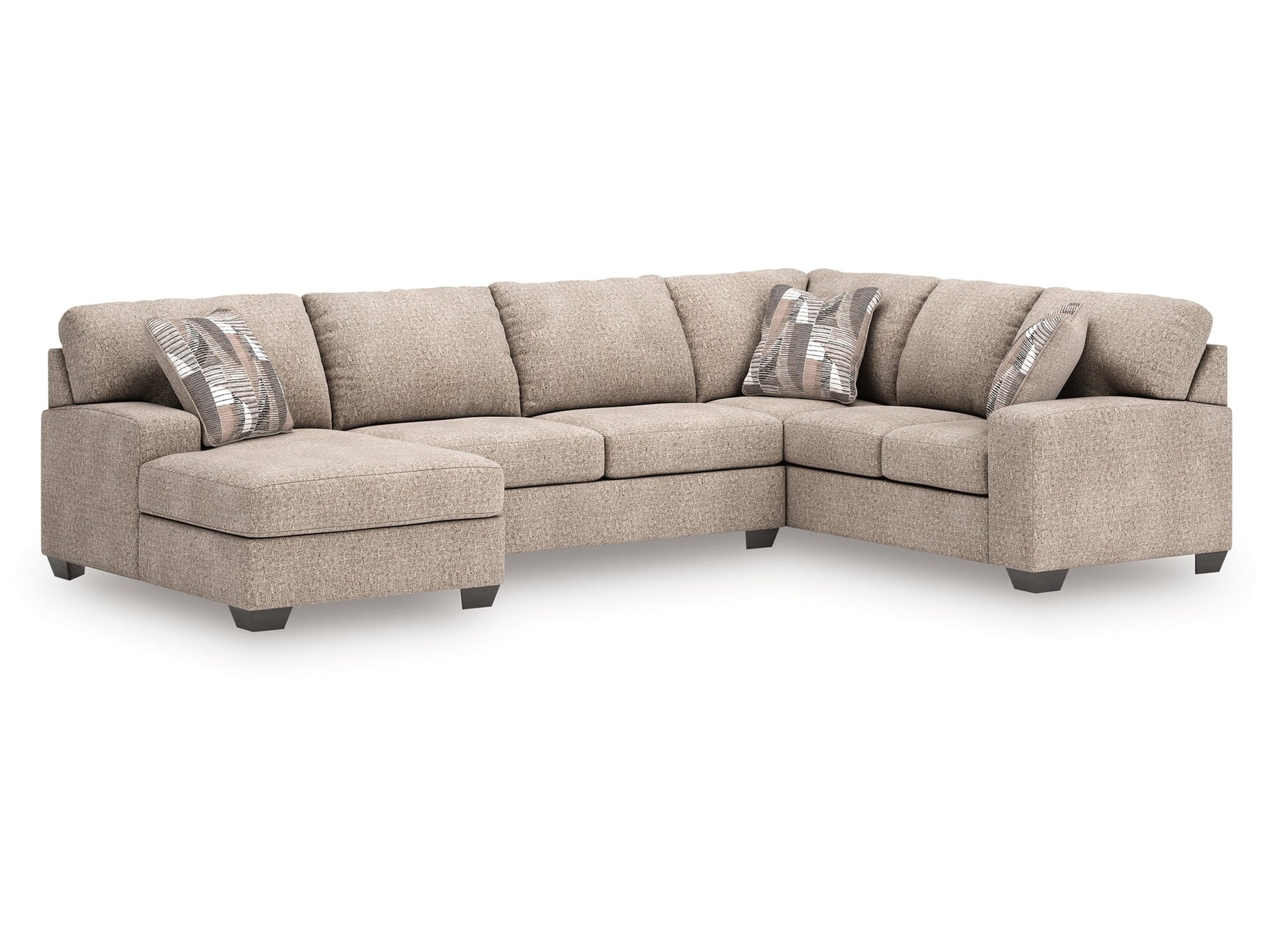 Newellen Hemp 3-Piece Sleeper Sectional with Left Chaise (Online Special Price) - Ornate Home