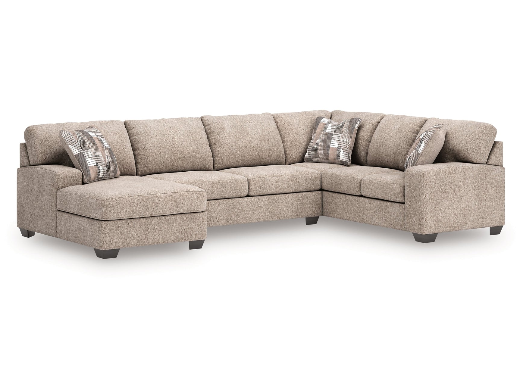 Newellen Hemp 3-Piece Sleeper Sectional with Left Chaise - Ornate Home