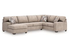 Newellen Hemp 3-Piece Sleeper Sectional with Left Chaise - Ornate Home