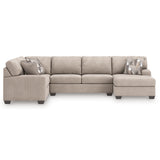 Newellen Hemp 3-Piece Sleeper Sectional with Right Chaise - Ornate Home