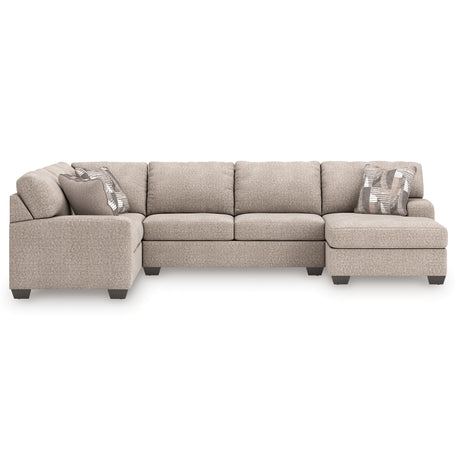 Newellen Hemp 3-Piece Sleeper Sectional with Right Chaise - Ornate Home