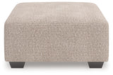 Newellen Hemp Oversized Accent Ottoman (Online Special Price) - Ornate Home