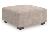 Newellen Hemp Oversized Accent Ottoman - Ornate Home