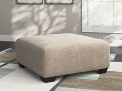 Newellen Hemp Oversized Accent Ottoman - Ornate Home