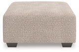 Newellen Hemp Oversized Accent Ottoman - Ornate Home